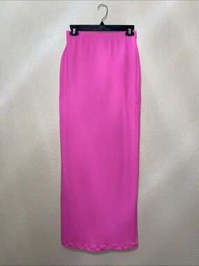 Skims pink maxi skirt